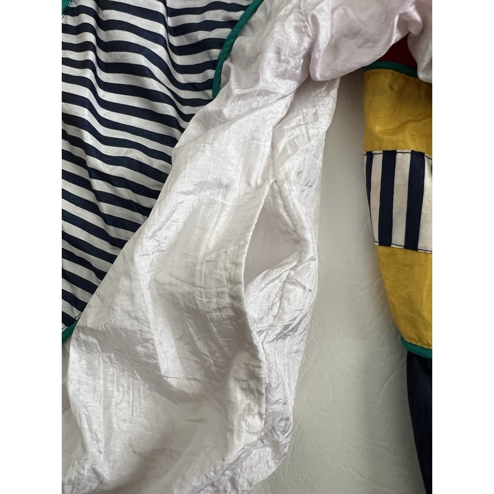 Fuzda Sport Vintage Windbreaker Jogging Running Multicolor Jacket Medium Retro - Picture 9 of 14